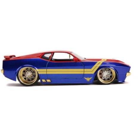 Masinuta Metalica Captain Marvel 1973 Ford Mustang Mach 1 Scara 1 La 24 - poza 4