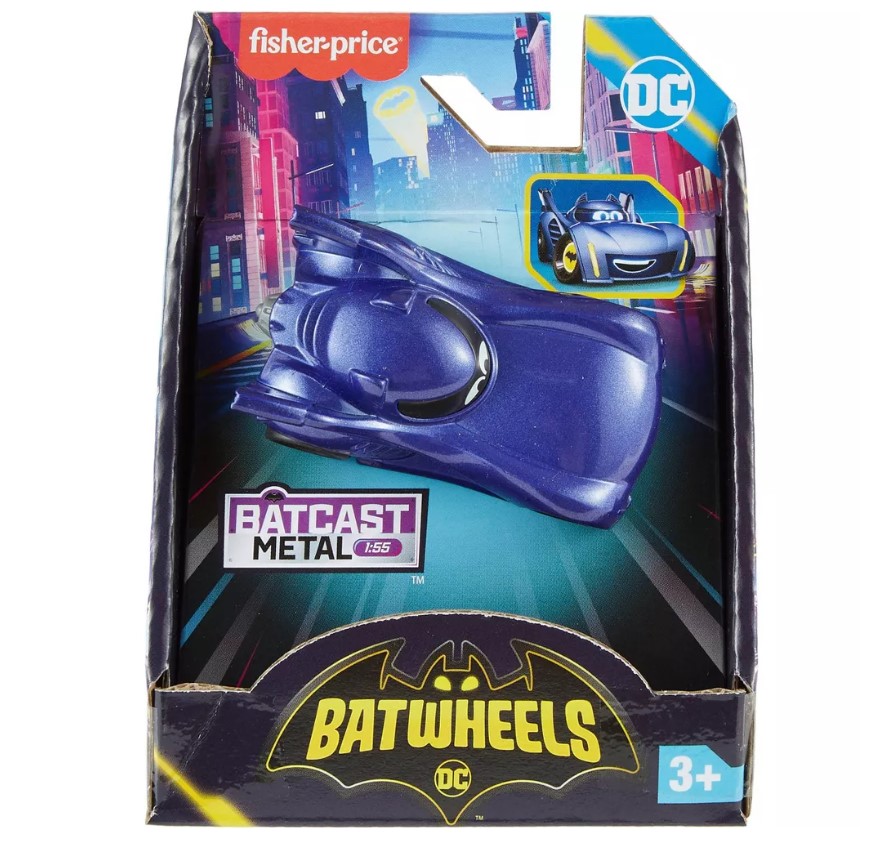 Masinuta metalica Fisher Price Batwheels 1:55 - poza 2