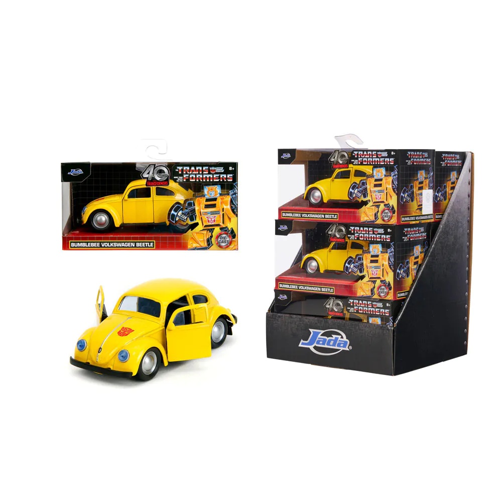 Masinuta metalica Jada Transformers Volkswagen Beetle Bumblebee 1:32 - poza 2