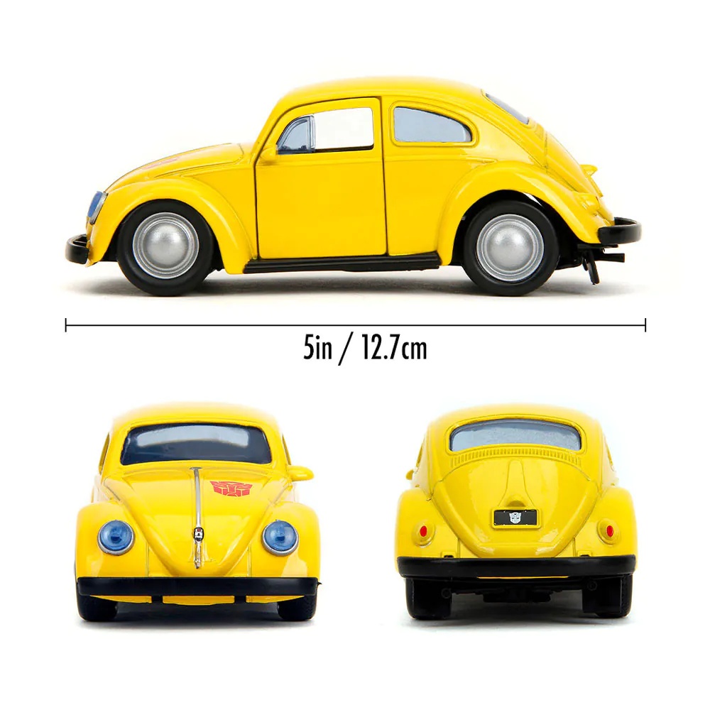 Masinuta metalica Jada Transformers Volkswagen Beetle Bumblebee 1:32 - poza 4