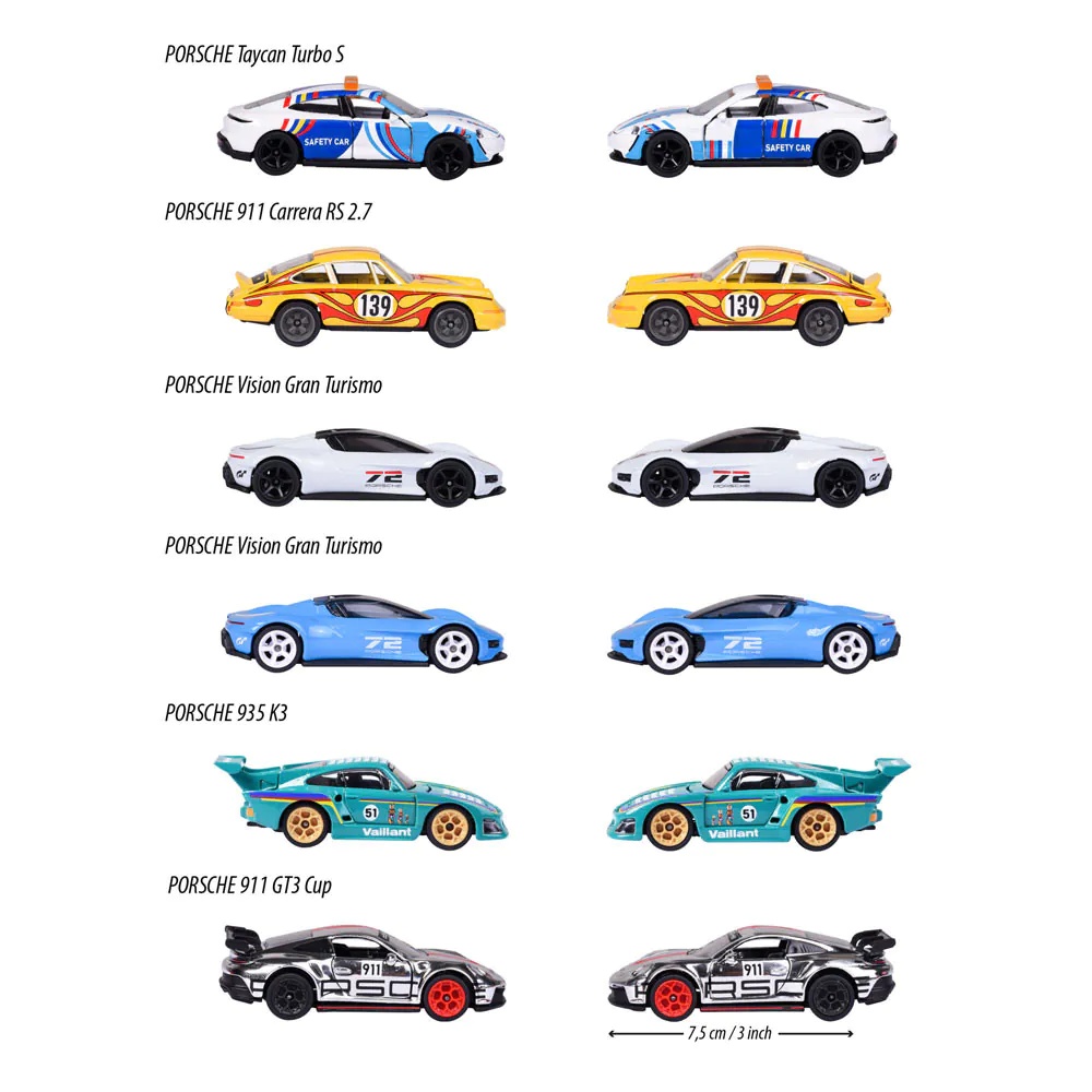 Masinuta metalica Majorette Deluxe Porsche Motorsport diverse modele - poza 4