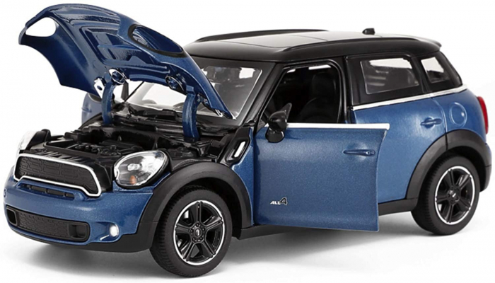 Masinuta Metalica MiniCooper Albastru, Scara 1:24