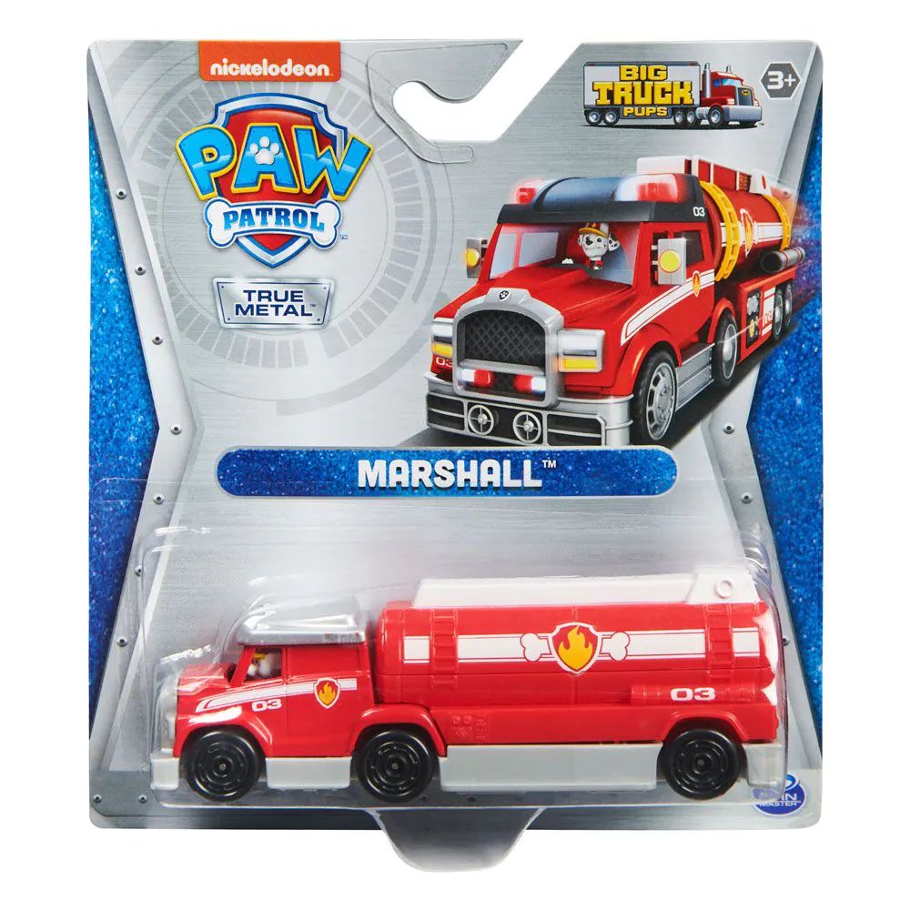 Masinuta metalica Paw Patrol Big Truck Pups Camionul Lui Marshall - poza 2