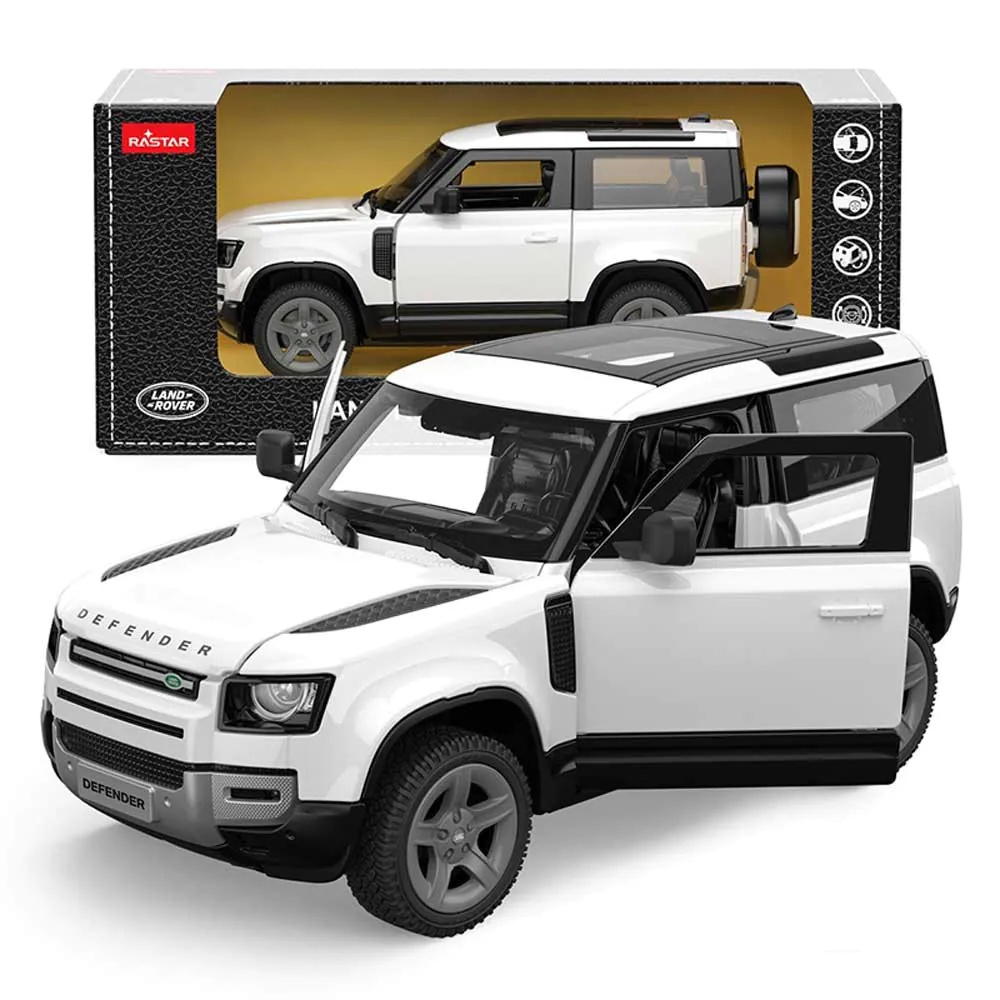 Masinuta Metalica Rastar Land Rover Defender 90 Scara 1:24 Diverse Modele - poza 3