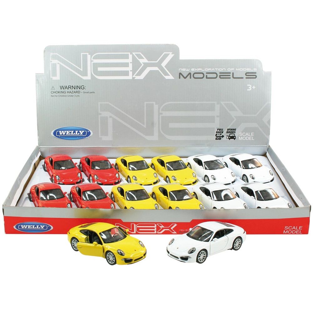 Masinuta metalica Welly Porsche Carrera 11 cm - poza 2