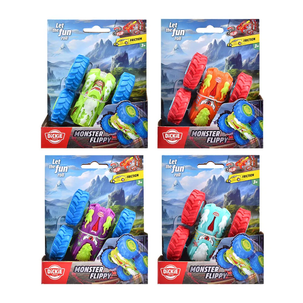 Masinuta Monster Truck Dickie Flippy 10 cm diverse modele - poza 2