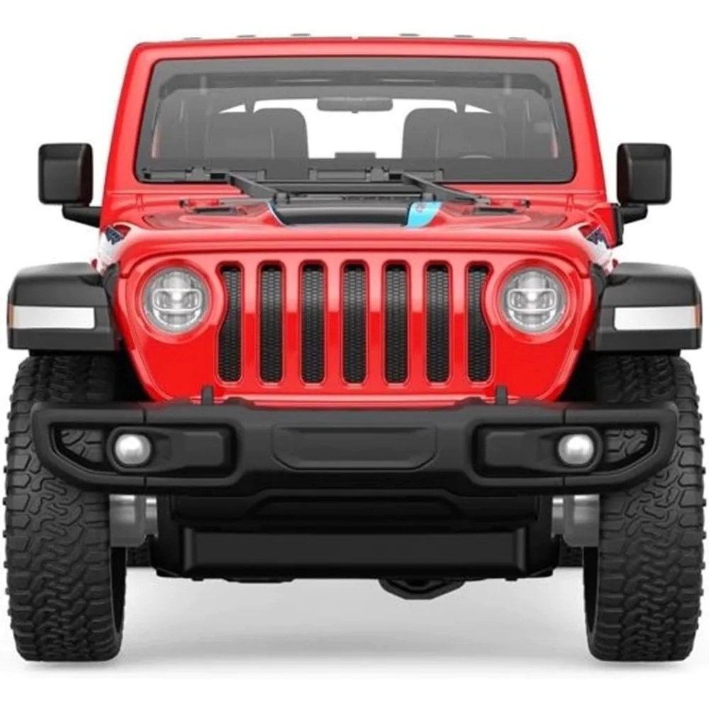 Masinuta Rastar Jeep Wrangler Rubicon 1:24 Rosu - poza 3