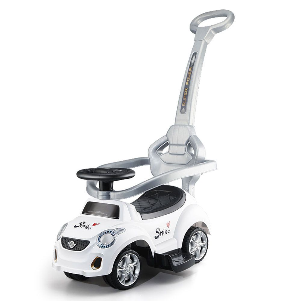 Masinuta ride-on pentru copii Funny Smile alba - poza 1