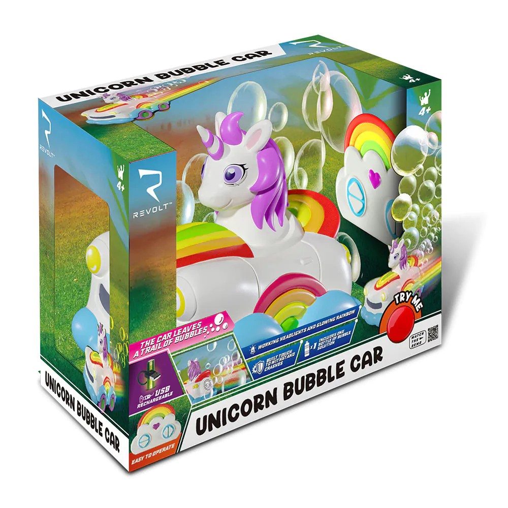 Masinuta unicorn cu telecomanda si bule Syma - poza 3