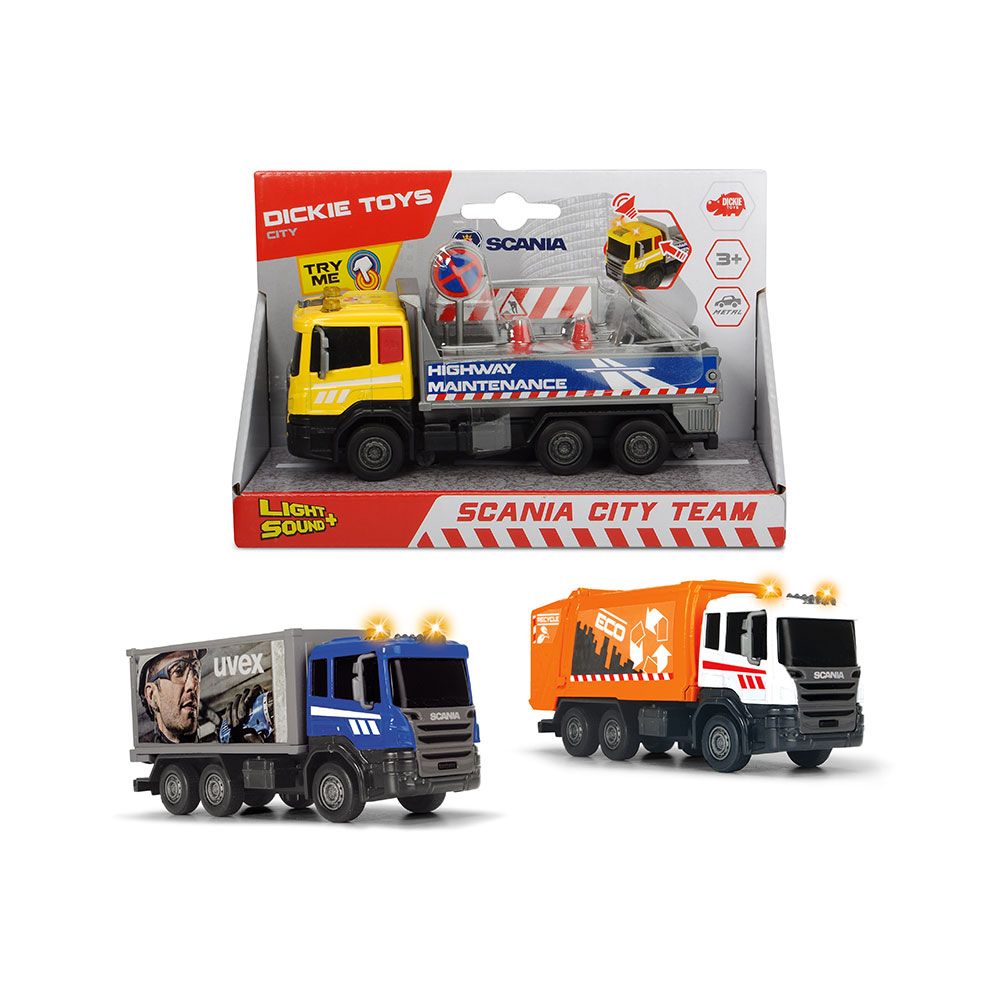 Masinuta utilitara cu sunete si lumini Dickie Scania - poza 2