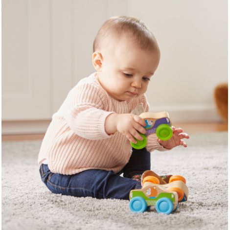 Masinute de stivuit cu animale - Melissa and Doug - poza 2