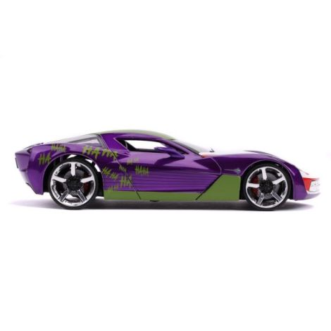 Masinute Metalica Chevy Corvette Stingray 2009 Si Figurina Joker Scara 1:24 - poza 5