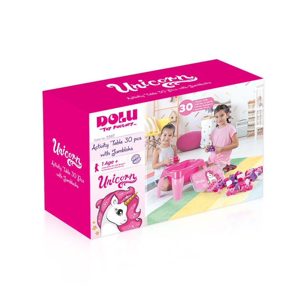 Masuta cu 30 cuburi de constructie Dolu Unicorn - poza 2