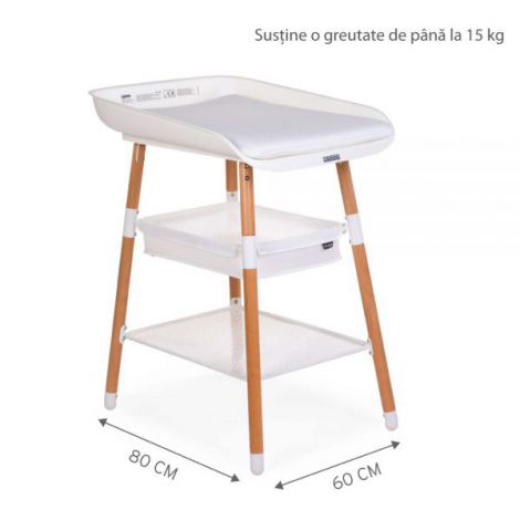 Masuta de infasat Childhome Evolux Natural Alb - poza 5