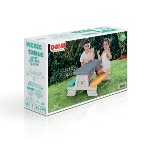 Masuta de picnic pentru copii pastel - poza 3