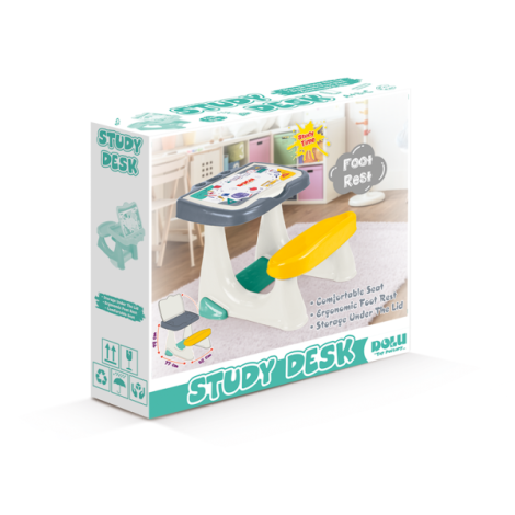 Masuta de studiu si desen cu scaun pastel - poza 2