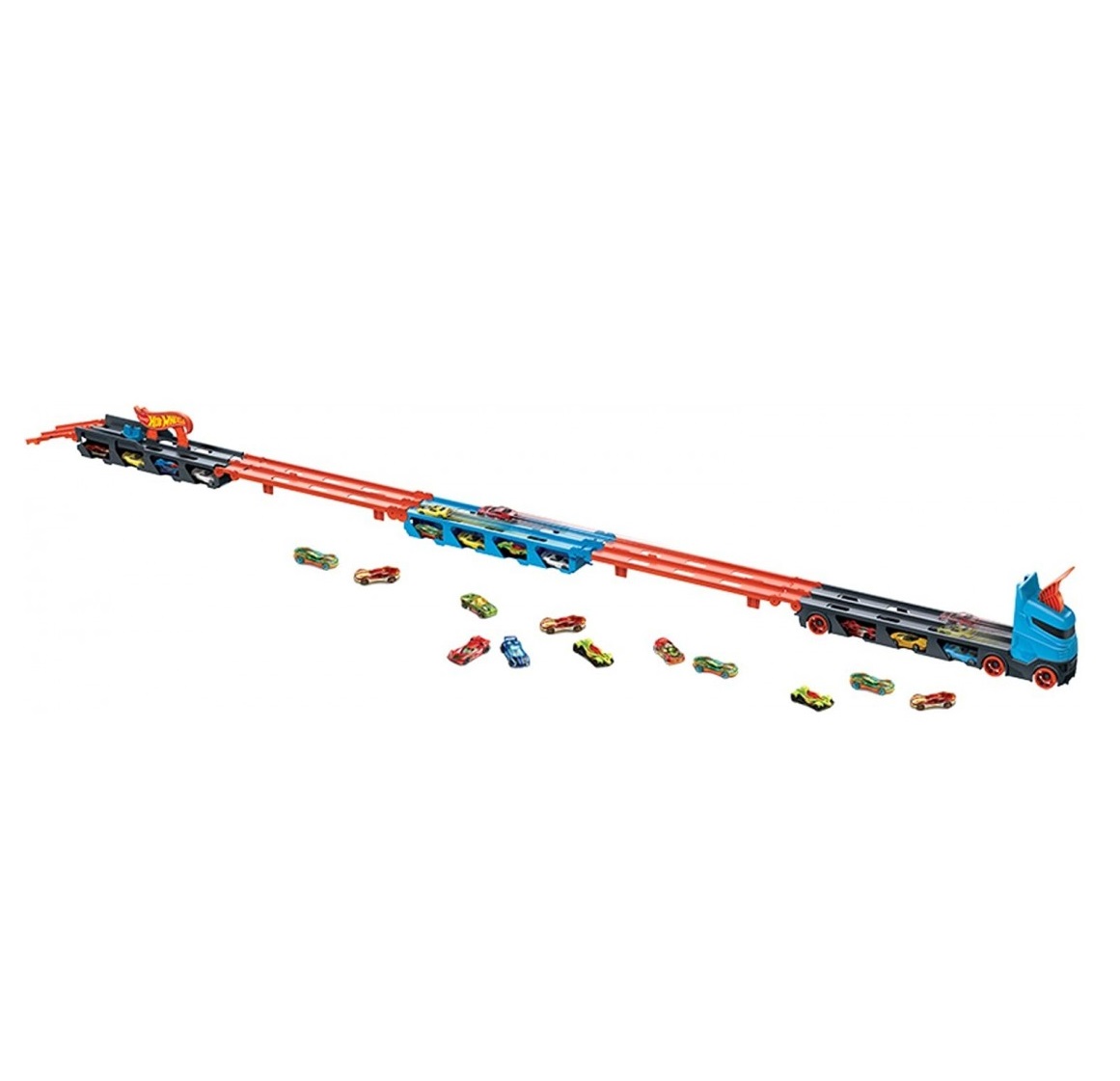 Mega camion transportator pentru masinute Hot Wheels Speedway Hauler - poza 2