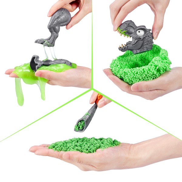 Mega Ou surpriza Smashers cu peste 26 accesorii, Dino Jurassic Light-Up - poza 4