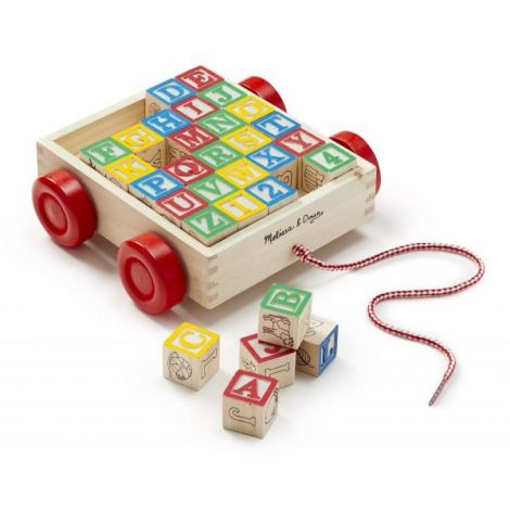 Melissa and Doug - Carucior cu cuburi ABC - poza 1