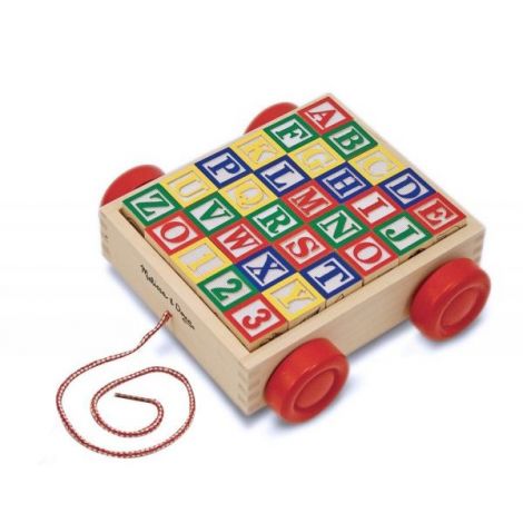 Melissa and Doug - Carucior cu cuburi ABC - poza 2