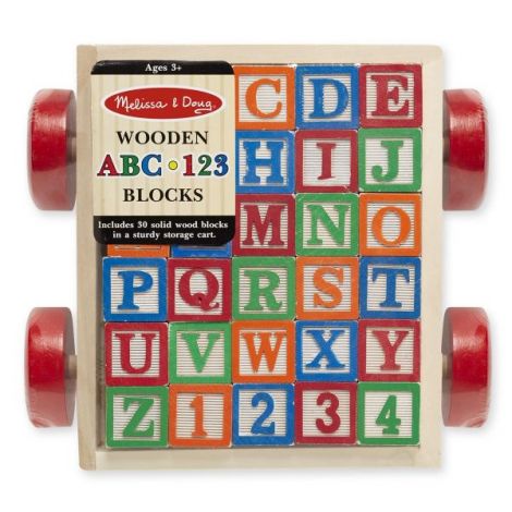 Melissa and Doug - Carucior cu cuburi ABC - poza 3
