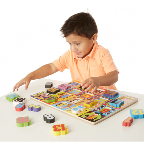 Melissa and Doug - Puzzle lemn in relief Numere de la 1 la 20 - poza 3
