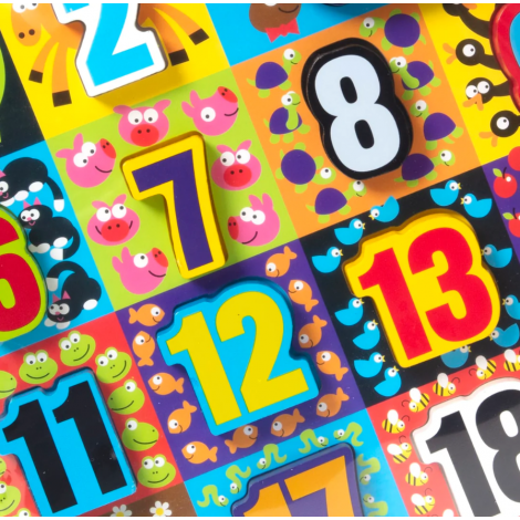Melissa and Doug - Puzzle lemn in relief Numere de la 1 la 20 - poza 4