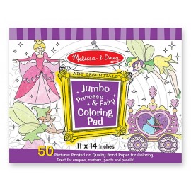 Melissa&Doug - Caiet jumbo cu desene pentru colorat - Printese si zane - poza 2