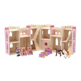Melissa & Doug - Castel din lemn pliabil - poza 2