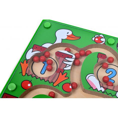 Melissa&Doug - Joc din lemn Labirint Magnetic Numerele - poza 3