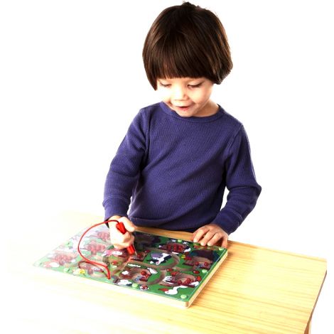 Melissa&Doug - Joc din lemn Labirint Magnetic Numerele - poza 4
