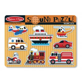 Melissa&Doug - Puzzle cu sunete Vehicule - poza 2