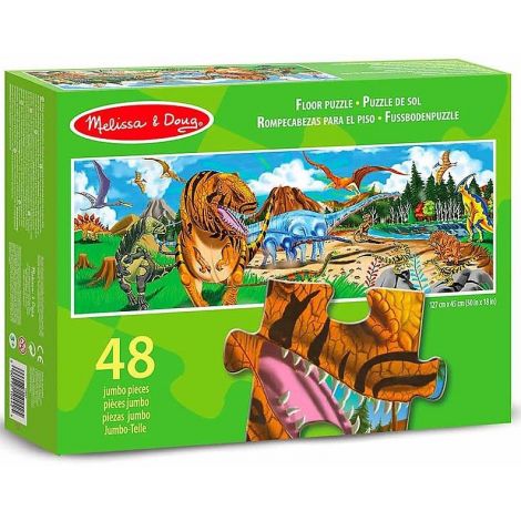 Melissa&Doug - Puzzle de podea Taramul Dinozaurilor 48 pcs - poza 1