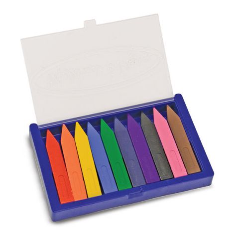 Melissa & Doug - Set 10 creioane groase trunghiulare - poza 5