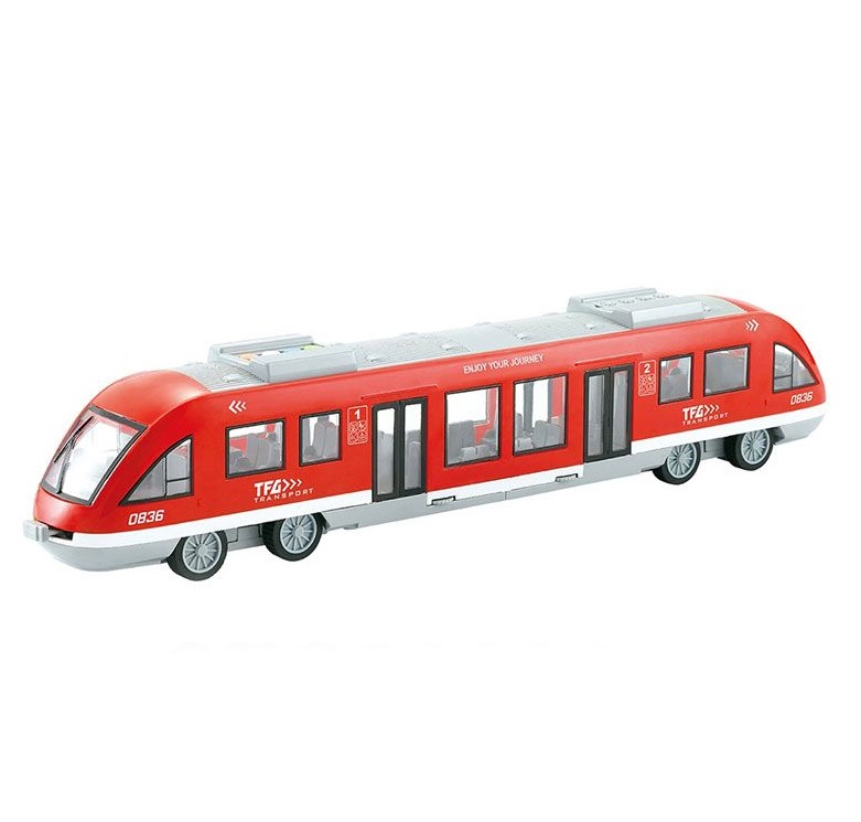 Metrou cu sunete si lumini Ocie City Service 1:16 Red - poza 1