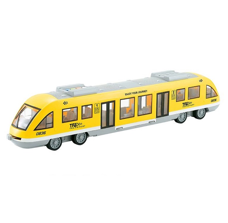 Metrou cu sunete si lumini Ocie City Service 1:16 Yellow - poza 1