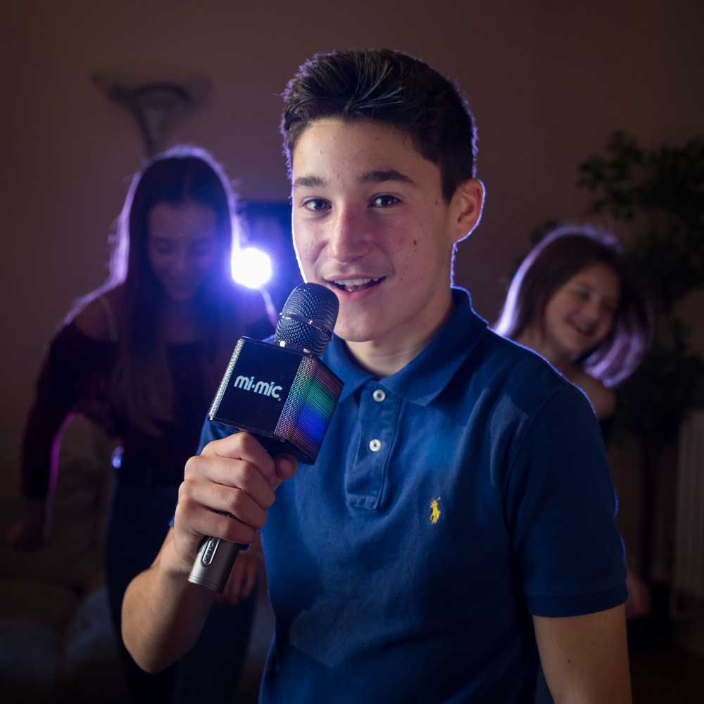 Microfon cu led si difuzor Mi-Mic grey - poza 2