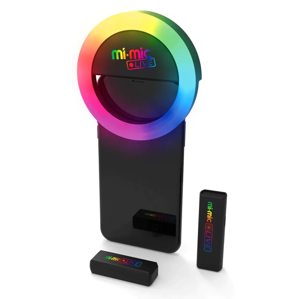 Microfon wireless cu lampa LED WB Mi-Mic - poza 1