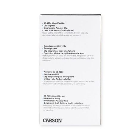 Microscop de buzunar cu LED, marire 60-120x, cu adaptor pentru smartphone, MicroBrite - poza 5
