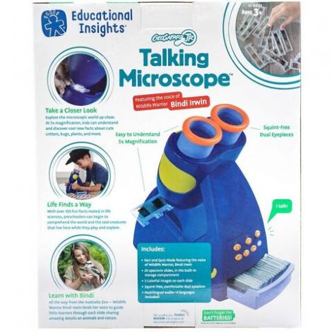 Microscop educational vorbitor Geosafari, 23 cm, 4 - 6 ani - poza 2