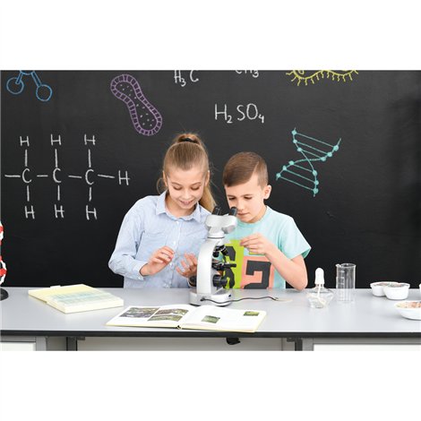 Microscop optic pentru laboratorul de biologie, uz didactic - poza 2