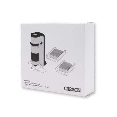 Microscop portabil cu LED si UV, cu adaptor de smartphone, include 24 de lamele pregatite, marire 100-250x, MicroFlip - poza 3