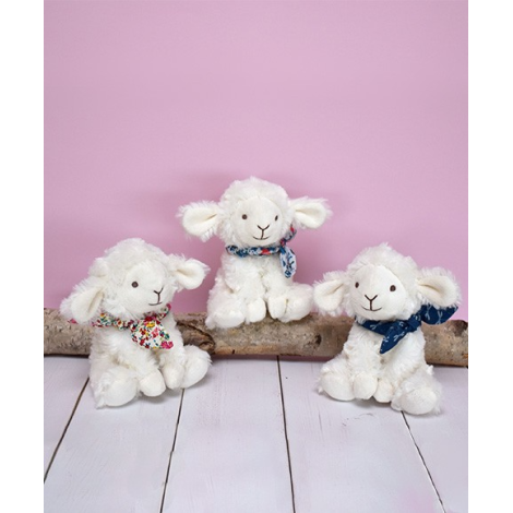 Mielusel Doudou - jucarie de plus, 12 cm, cu esarfa - poza 2