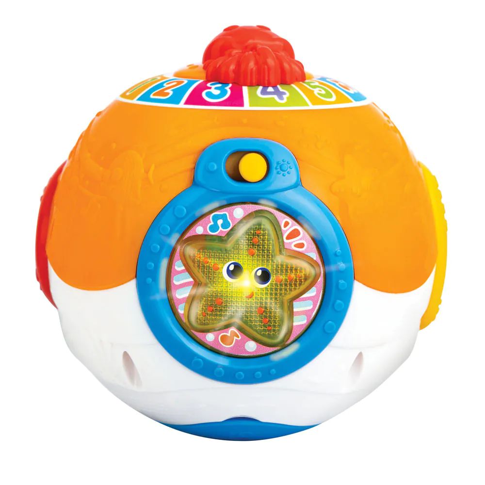 Minge cu sunete Winfun Roll N Learn Ocean Ball - poza 1