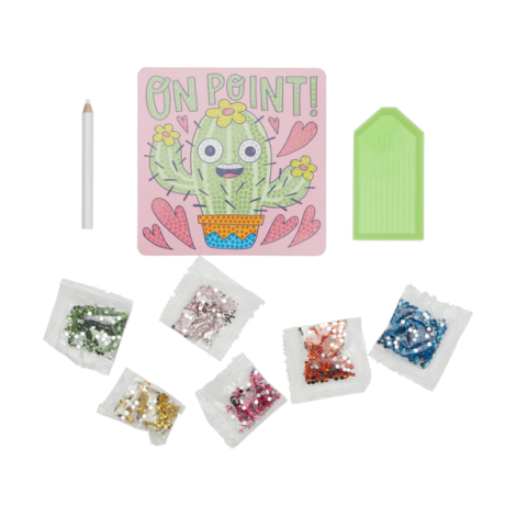 Mini Atelier creativ DIY cu diamante - Cheery Cactus - poza 2