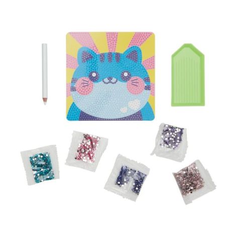 Mini Atelier creativ DIY cu diamante - Cutesy Cat - poza 2