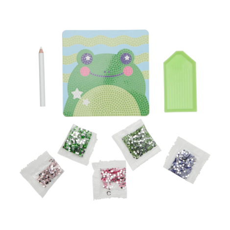 Mini Atelier creativ DIY cu diamante - Funny Frog - poza 2