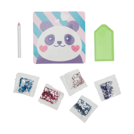 Mini Atelier creativ DIY cu diamante - Pretty Panda - poza 2