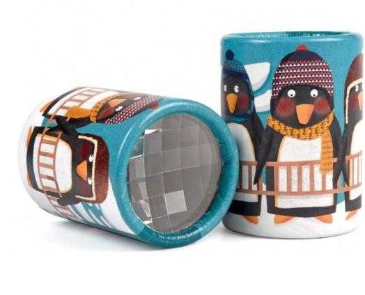 Mini-caleidoscop Londji, Pinguini 5 cm