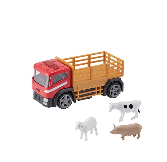 Mini camion cu 3 animalute HTI Teamsterz diverse modele - poza 1